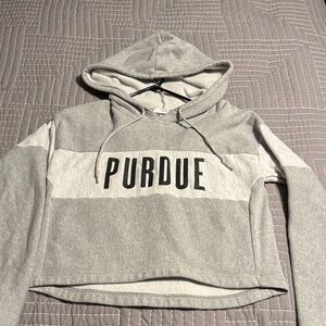 Purdue Women’s Gray Hooded Sweatshirt